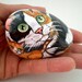 Mother Calico Cat  Rock and her ginger kitty baby, Stone Art Decor,  for pet lovers cat lovers, collectibles