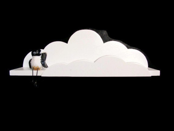 Dreamy Deluxe Cloud Shelf - Children's Decor, Aviation Theme, Airplane, Unique