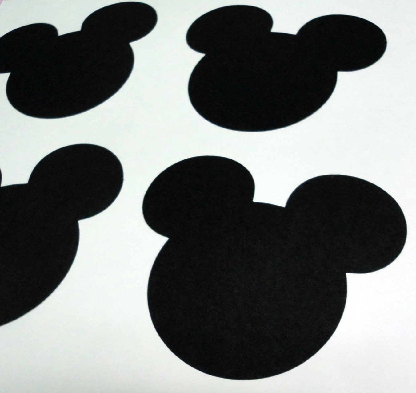 30 5 Mickey Mouse Head Silhouettes Black by StartedByAMouse1928