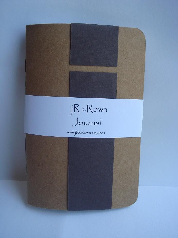 6 x 4 Upcycled Natural Kraft Notebook - Journal - Brown