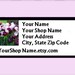 30 PERSONALIZED Return Address Labels. 1 Sheet of 1-Inch White Labels. COLOR Picture. 2445
