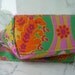 CROSS BODY HIPSTER Purse in Jennifer Paganelli's Crazy Love Print with Adjustable Strap Zippered Pocket and Flower Zipper Pulls