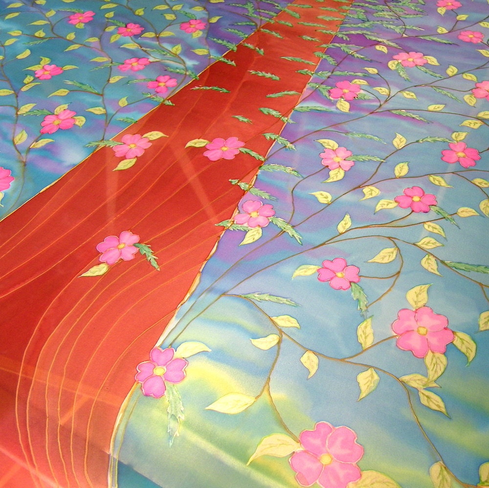 Wedding Chuppah Hand Painted Silk CUSTOM ORDER Tree Of Life Or Theme by your choice