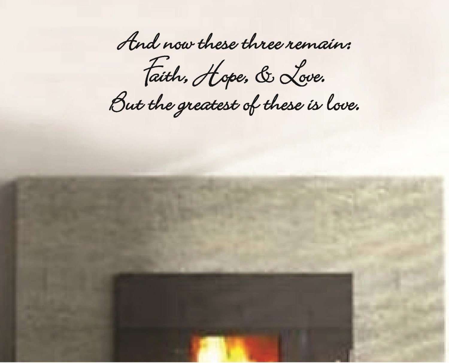Wall Decal Vinyl Sticker Religious Faith Hope Love Christian Scripture Art Words Lettering Bluestreak Decals