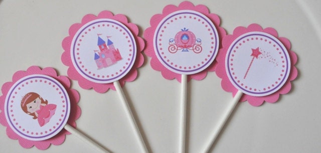 Fairytale Cupcake toppers, set of 12