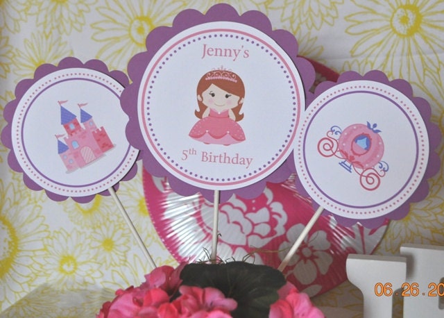 Princess, Fairytale centerpieces, set of 3