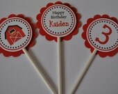 Farm theme cupcake toppers set of 12