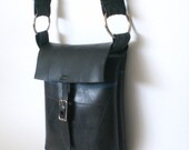 Small Size Traveler Hip Bag - Recycled Rubber Shoulder Bag