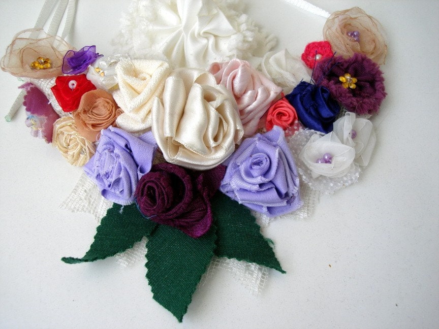 Free shipping Multicolor Statement Bib Necklace Wedding Heaven Spring Garden 40% discount
