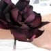 Maroon Large Wrist Flower on crochet yarn for wedding evening party bracelet cuff