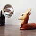 vintage Large Deer Sculpture, woodland dream