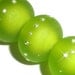SAND PEBBLES in Lime .....Set of -5- Handmade Lampwork Beads.....BeatleBabyGlassworks