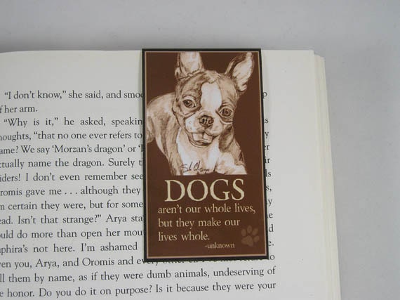 Boston Terrier Magnetic Bookmark