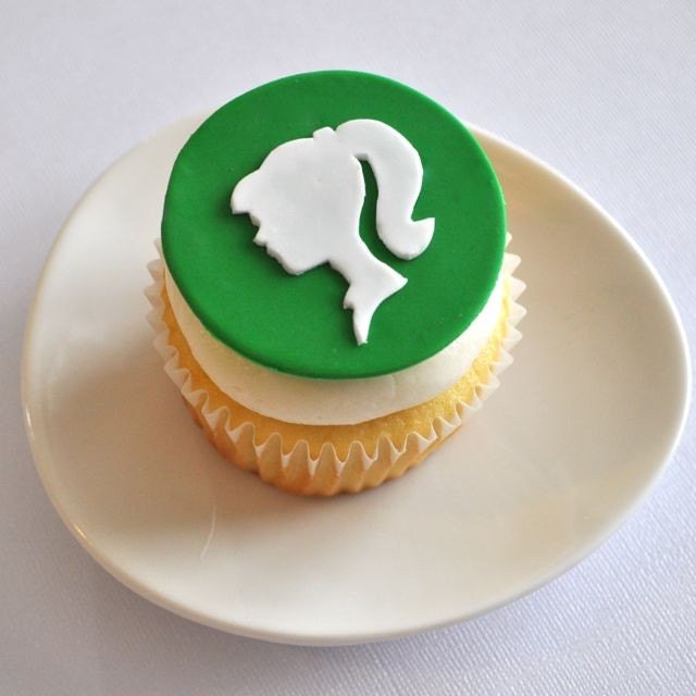 EXCLUSIVE Modern Silhouette Fondant Cupcake Topper for Girl Birthday Parties and Other Occasions