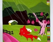 Red Fox Baby Activity Mat, Non-Toxic Materials