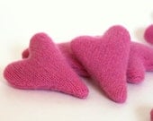 Pink Cashmere Catnip Heart Cat Toy. Cat Lover Gift.