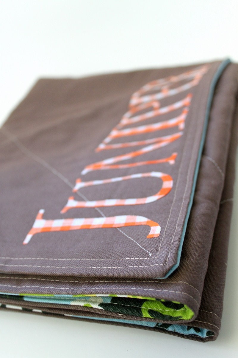 Large Quilted Baby Play Mat. Handmade by Peppermint Pinwheels