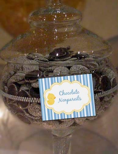 Printable Candy Buffet Label - Baby Shower Sweet Boy Party Line - Stick to Your Story