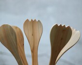 casserole set - wooden / juniper, rustic kitchen, spring fresh - tulips
