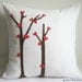 SALE. Love Trees Blossom White Pillow Cover. For Your Special One. Christmas Pillow