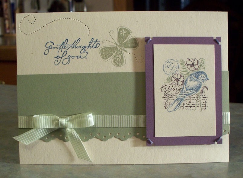 Thinking of You Card, Stampin Up Garden Collage