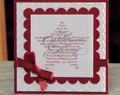 Handmade Christmas Card - Stampin Up The Sounding Joy