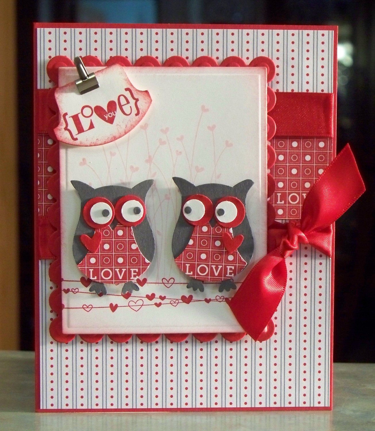 Handmade Valentines Day or Anniversary Card, Stampin Up Valentine Defined