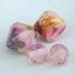 Lampwork Beads Soft and Romantic Pink and Berry Purple Handmade Jewelry Supplies