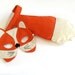 Fox Cub Kids Costume Dress up Tail and Mask for Children, Eco Friendly Pretend Play Toy for Girls Boys and Toddlers
