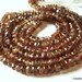 SALE - Andalusite Microfaceted Rondelles, 3.5mm - 1/4 strand