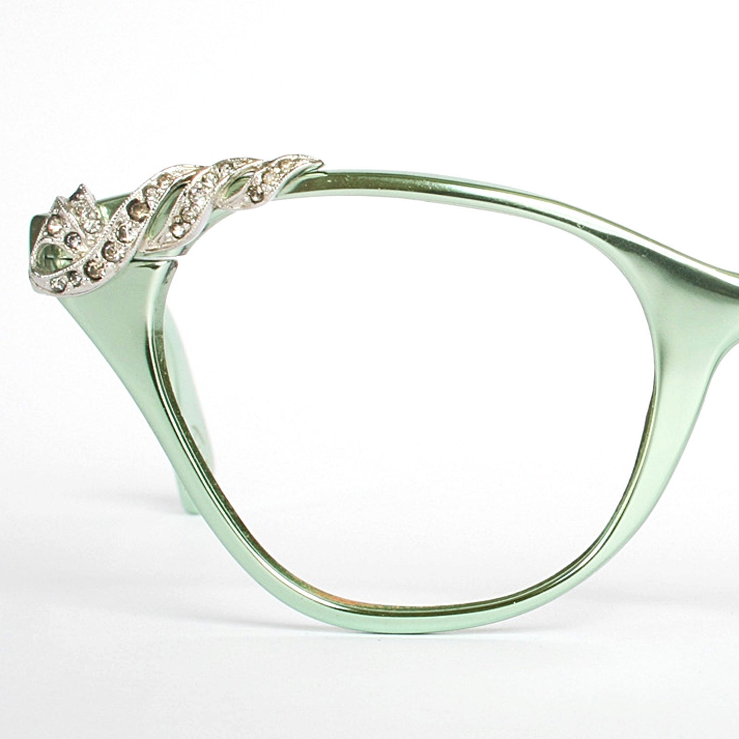 Vintage Mint Green Tura Cat Eye Glasses