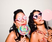 Wedding Photo Props. Party Props. Photo booth Props. Photo Props. Props on a Stick - Bubblegum on a Stick