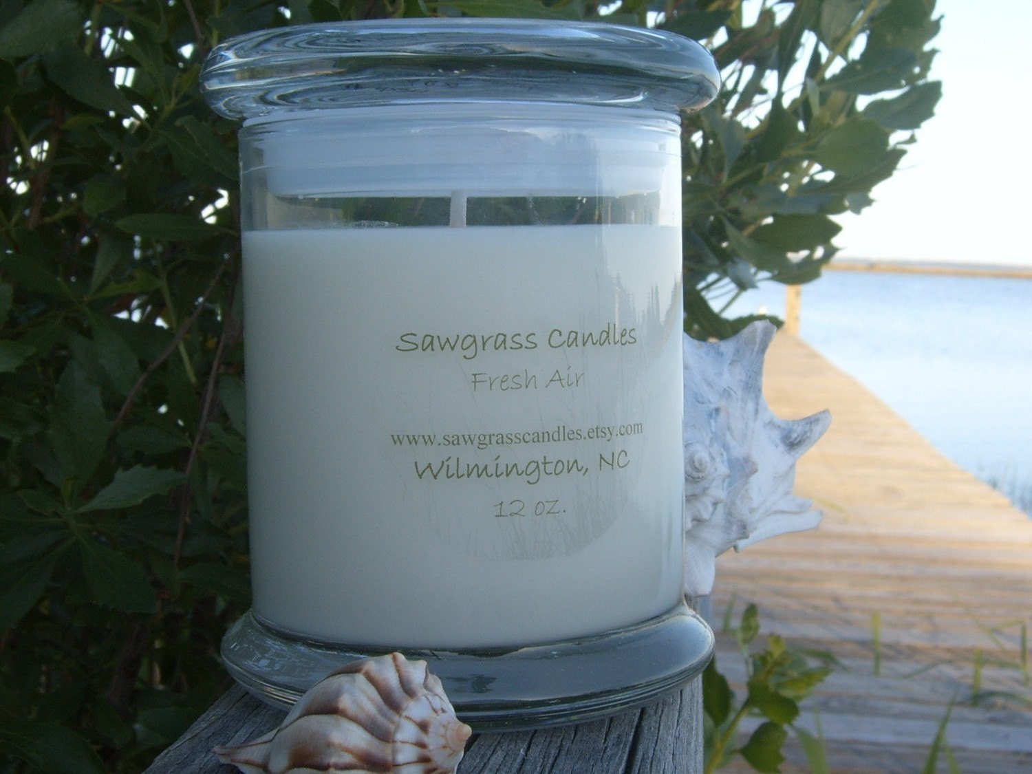 Fresh Air - 12 oz. soy wax candle made with a blend of essential oils