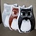 owl stuffie . organic . brown