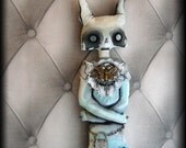 NIGHTMARE - artdoll - soft sculpture, large, inspired by Dave Mc Kean, halloween - HANDPAINTED - - - ooak