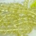 AAA Limy Green Lemon Quartz Faceted Rondelles 4 1/2 Inch Strand 8x5 mm