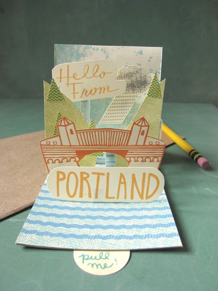 Portland Pop-up Post Card