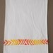 organic cotton tea towel - chevron print in red-orange ombre