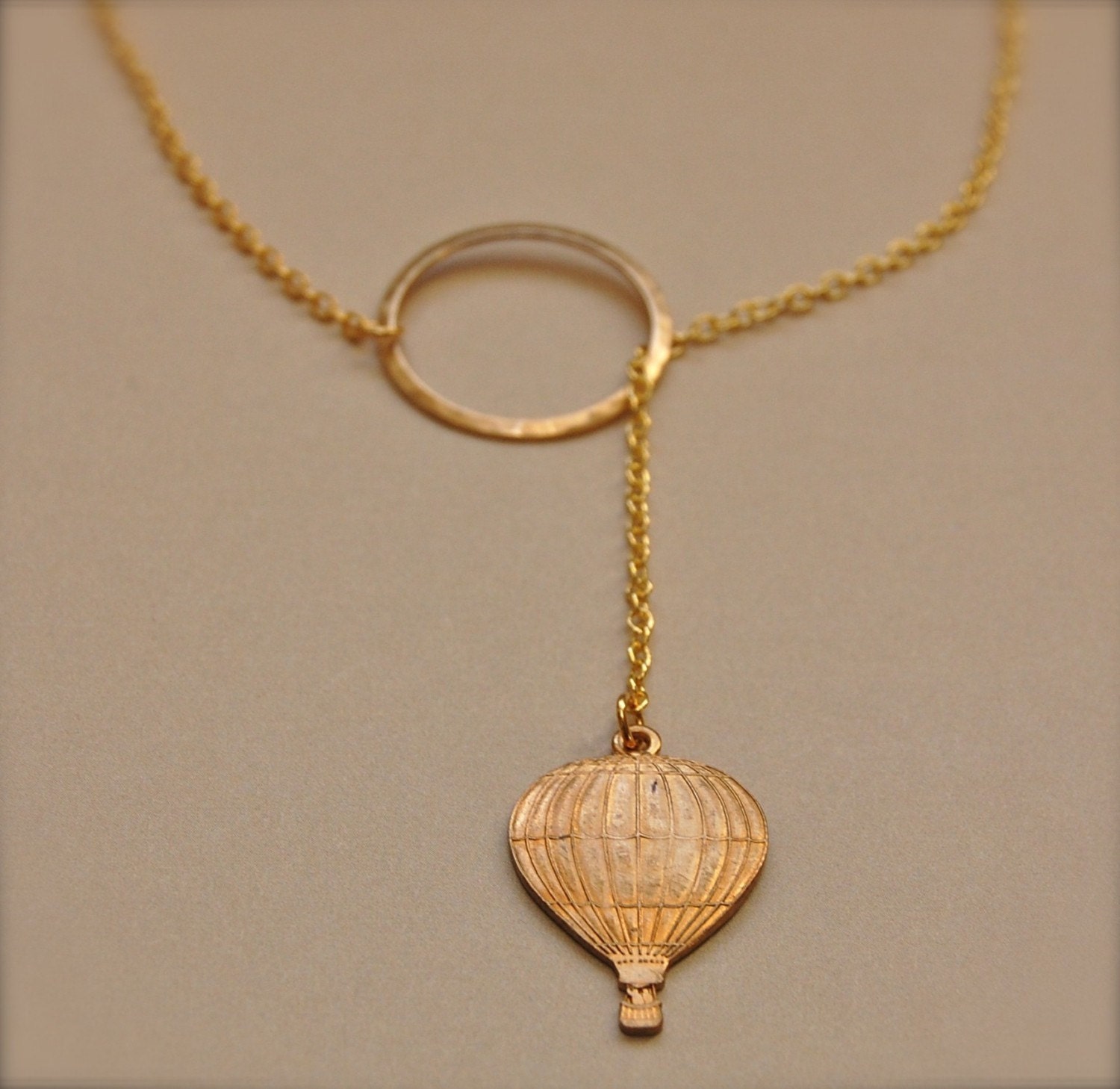 Brass Hot Air Balloon Lariat