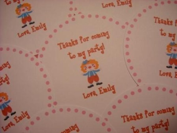 Favor Tags - Adorable Girly Circus Theme Il_570xn