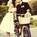 Tea Length A Line Retro Inspired Wedding Gown with Flower Detail