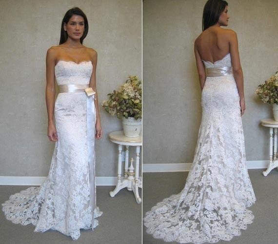 Full Length Lace Wedding Dress - Inspired by Jim Hjelm JH8763