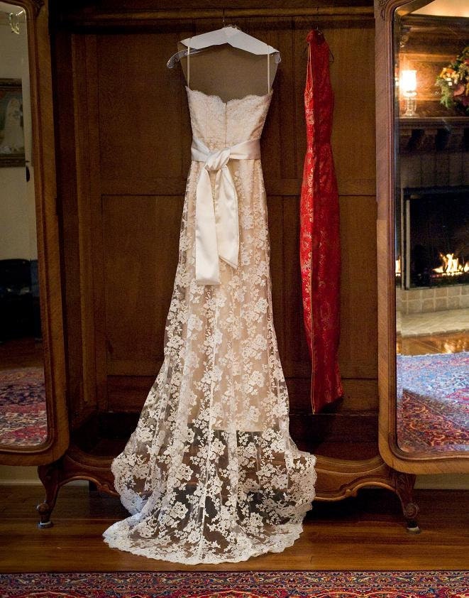 Full Length Lace Wedding Dress - Inspired by Jim Hjelm JH8763
