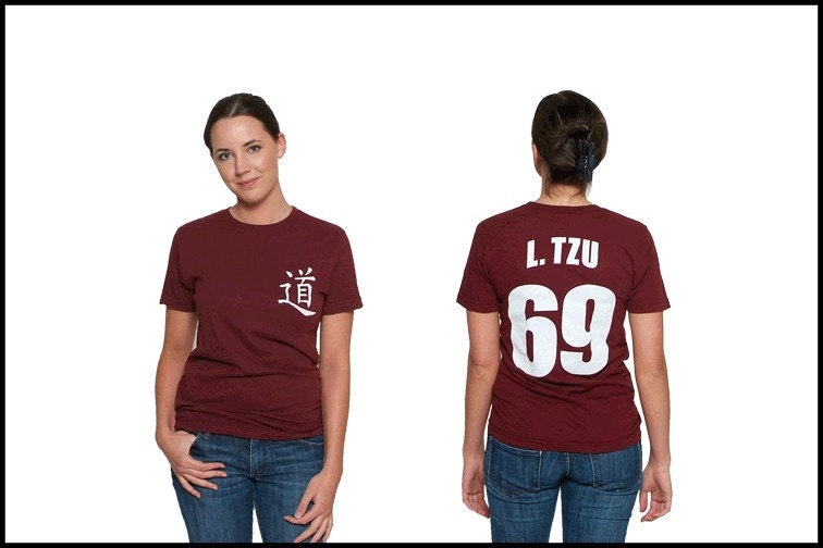 Lao Tzu "Tao" Literary T-Shirt Jersey - Reader - Book Gift - Author - NOVEL-T