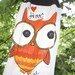 SALE Toddler Girl Upcycled Owl Tank T-shirt Dress, Size 2 3 T, Ready to Ship