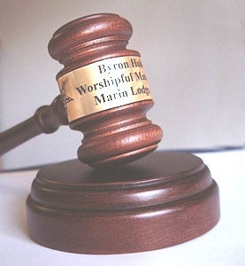 Personalized Engraved Wood Gavel with Sound Block Gift Keepsake