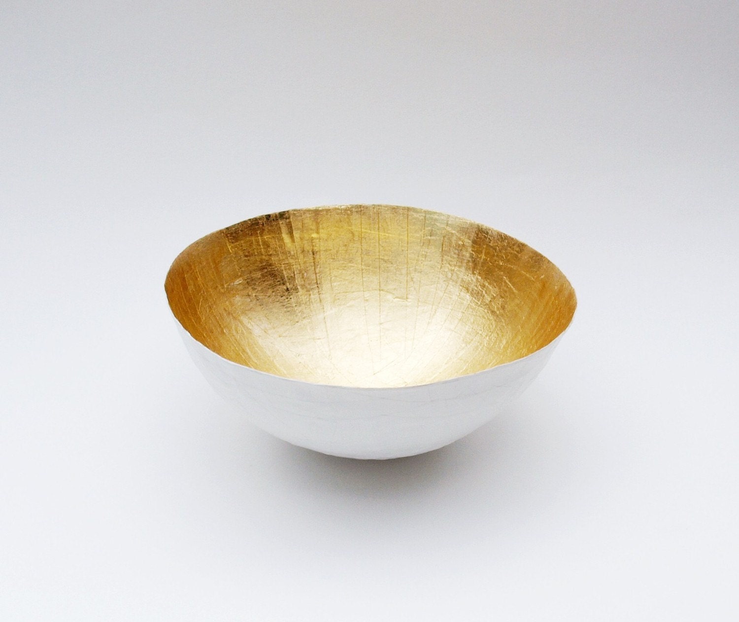 White Gold Medium Paper Bowl