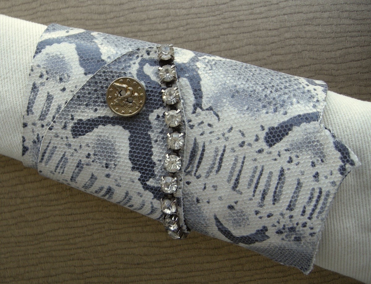 Custom order leather cuff bracelet