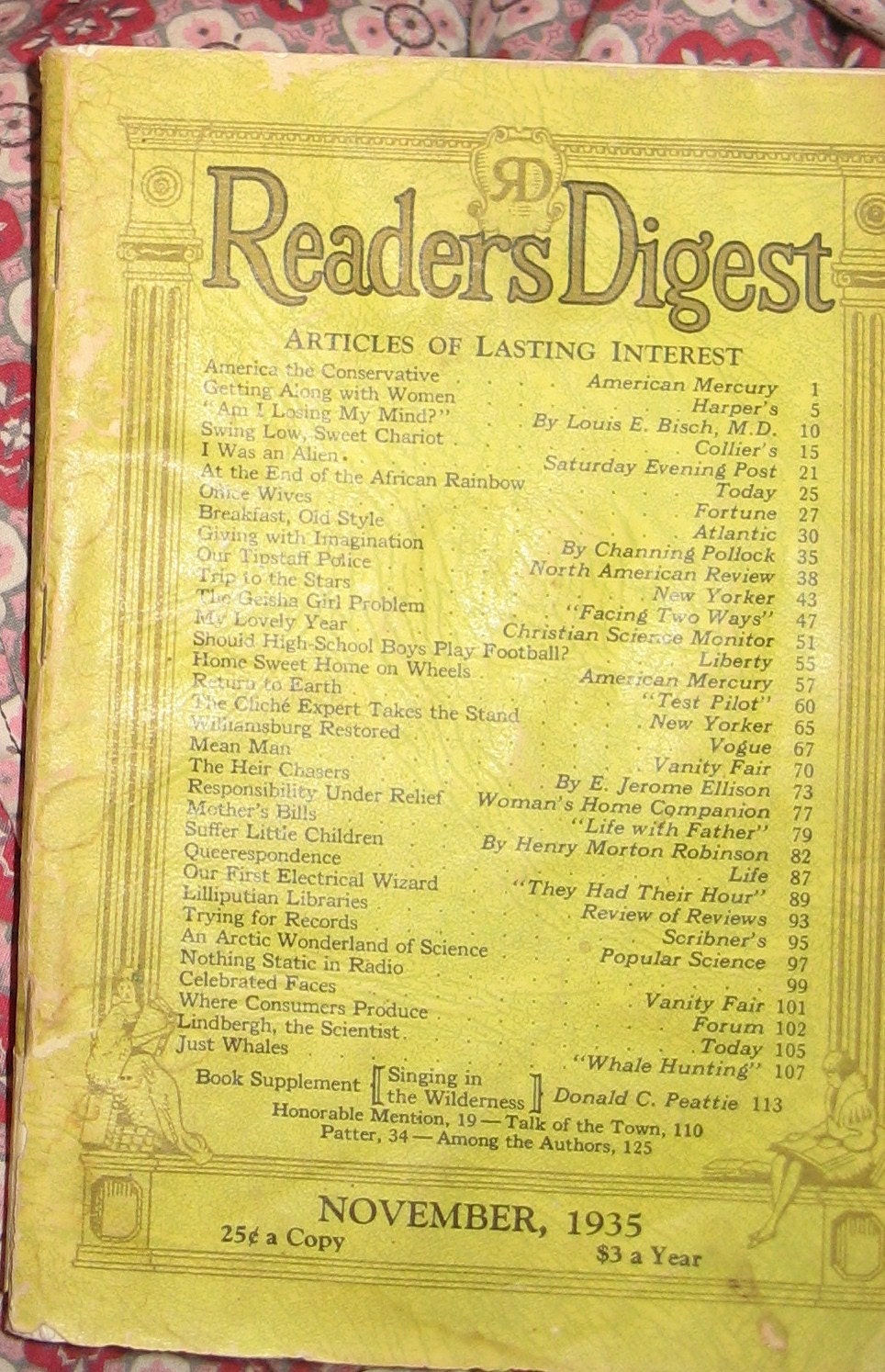 vintage READERS DIGEST 1930s