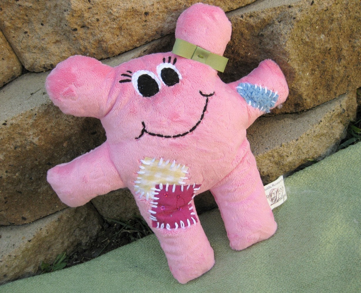 Pink MISS MISCHIEF Cuddle Muddle Plush Monster
